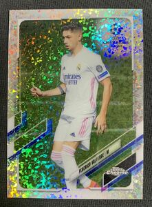 Federico Valverde 2020-21 Topps Chrome UEFA UCL Speckle Refractor Real Madrid