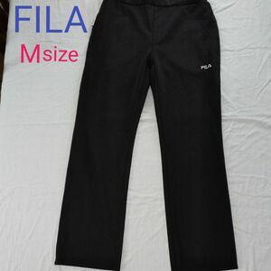 FILA フィラ ジャージ パンツ ズボン スポーツ ブラック Mサイズ 2回着用 お腹回りサポート