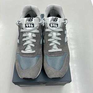 【極美品】ニューバランス NEW BALANCE CM996CB2 ライトグレー／スティールブルー　25.5センチ　ワイズD