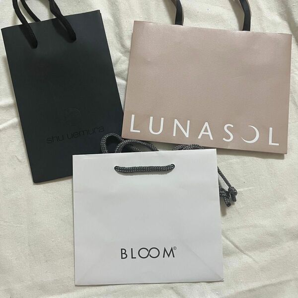 LUNASOL シューウエムラ BLOOM ショップ袋 紙袋