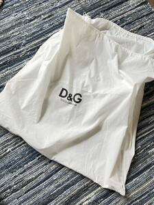 超美品 新品同様 D&G 入手困難 DOLCE&GABBANA ドルチェ&ガッバーナ D&G ロゴ 巾着袋 ビッグサイズ size縦横79×85cm コットン/ポリエステル