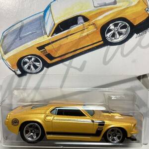 ☆ホットウィール☆ '69 フォード マスタング 黄色 Hot Wheels 
