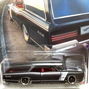 ☆ホットウィール☆ カスタム　'66 ポンティアック　GTO ワゴン 黒　ブリスター割れ少あり　Hot Wheels 