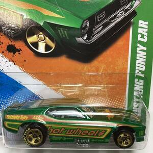 TREASURE HUNT!トレジャーハント！☆ホットウィール☆ '71 フォード マスタング ファニーカー 緑　Hot Wheels 