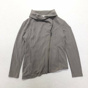 ●HELMUT LANG ヘルムートラング ジャケット ブルゾン アウター フルジップ 長袖 変形デザイン RN119376 グレー系 サイズS メンズ 0.59kg●