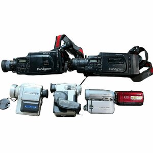 ☆SONY ビデオカメラ まとめ 6点 DCR-PC110/DCR-HC90/HDR-CX120/DCR-PC10/CCD-V88/CCD-V89 中古 ジャンク品 4.5kg☆