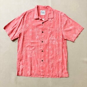 ★DISNEY PARKS×TOMMY BAHAMA ディズニー×トミーバハマ アロハシャツ 半袖シャツ トップス シルク100% メンズM ミッキー柄 0.25kg★