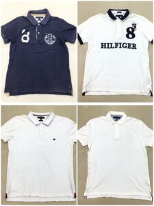 ■TOMMY HILFIGER メンズ ポロシャツ 4点 サイズXL まとめ売り トミーヒルフィガー 中古卸 /1.04kg■