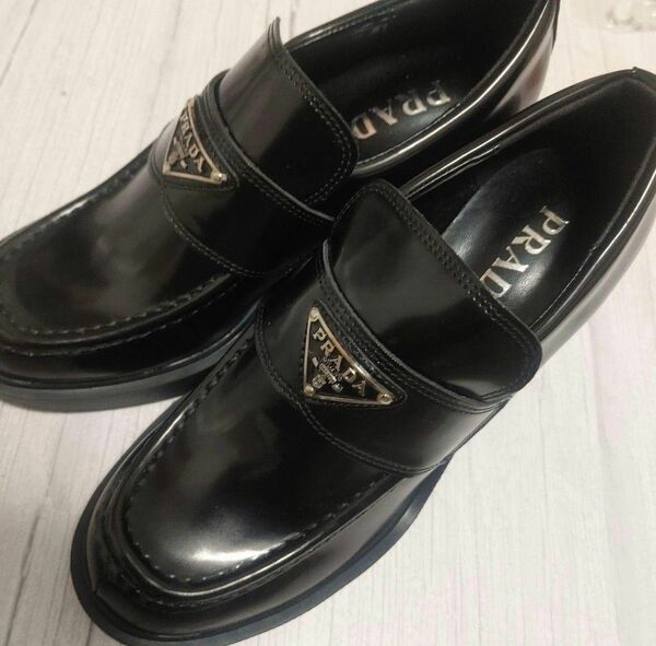 PRADA ローファー ヒールブーツ 美品