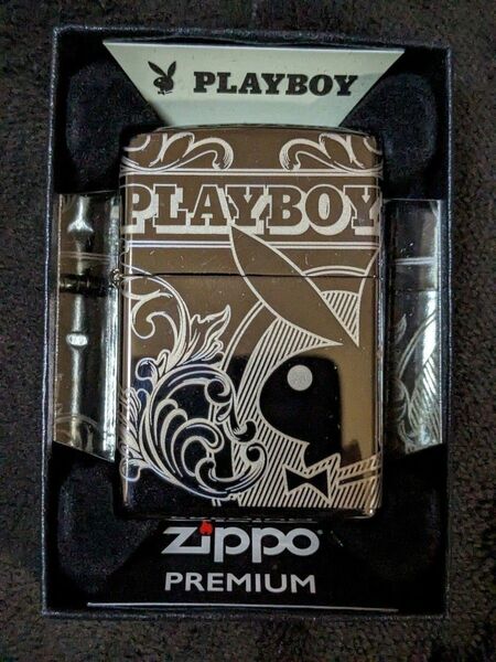 ZIPPO ジッポー 49085 PLAYBOY プレイボーイ 4面加工ライター 廃盤