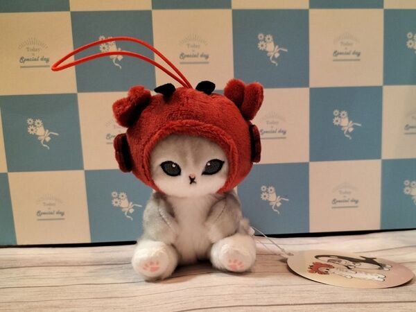 mofusand モフサンド 「 海の生き物にゃん カニにゃん マスコット ぬいぐるみ 」 新品