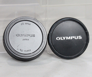052624 【並品 オリンパス】 OLYMPUS 49mm レンズキャップ&レンズリアキャップ
