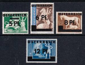 * Austria * general { Germany .. stamp ..}1945 year 4 kind ./NH Scott#394~397