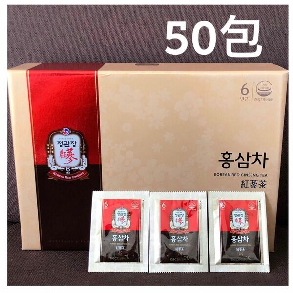 【正官庄】紅蔘茶 50包 6年根 高麗人参茶