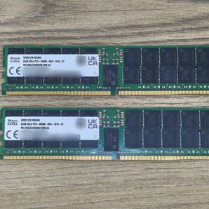 SkHynix PC5-4800B DDR5 ECC RDIMM 128GB分 サーバー ワークステーション メモリ 動作確認済み