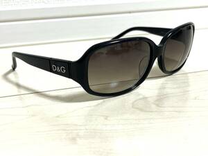 美品 ドルガバ DOLCE＆GABBANA ドルチェ&ガッバーナ D&G サングラス メガネ 眼鏡 めがね メンズ ブラックレンズグラデーション系