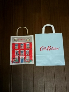 Cath Kidston( Cath Kidston ). shopa- Рождество ограничение, обычный магазин пакет бумажный пакет 2 шт. комплект 