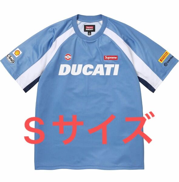 【新品未使用】Supreme x Ducati Soccer Jersey "Blue" Sサイズ