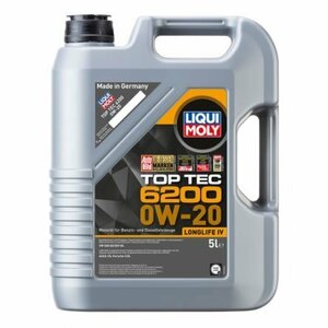 LIQUI MOLY リキモリ トップテック6200 0W20 5L 20789 エンジンオイル 0W-20 5L 5リットル Motor Oil Top Tec 6200 0W20