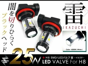 LEDフォグランプ 日産 キューブ Z12 H8 LEDバルブ フォグライト バーナー 電球 フォグLED 25W 純正交換 2個