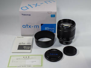 【美品】TOKINA(トキナー) atx-m 85mm F1.8 FE （フルサイズ用、逆輸入モデル）