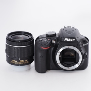 Nikon ニコン デジタル一眼レフカメラ D3400 AF-P 18-55 VR レンズキット ブラック D3400LKBK #9948