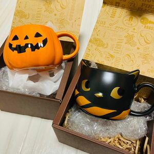  スターバックス ハロウィン 2018 マグ キャット パンプキン 355ml 2個セット