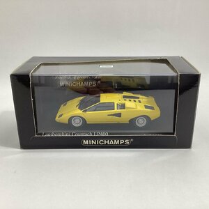 ミニチャンプス　1/43　ランボルギーニ カウンタック LP400　1974　京商　イエロー　Lamborghini Countach LP400 Exclusively for Kyosho