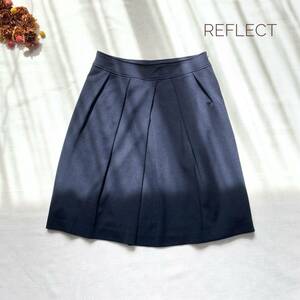  beautiful goods * carefuly selected standard stylish Reflect wool Short skirt navy 9 number M size about 