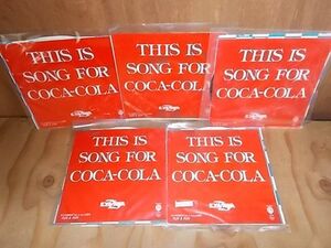 ept9416　【未確認】　矢沢永吉/THIS IS SONG FOR COCA-COLA　EP5枚セット