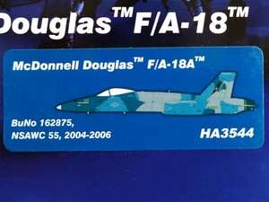 ホビーマスター Hobby Master HA3544 F/A-18C TOPGUN NSAWC 2004〜2006 162875 1/72 未開封