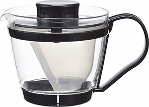 【おすすめ】 400ｍｌ ティーポット レンジのポット KT863－BK ｉｗａｋｉ（イワキ） 耐熱ガラス 茶器