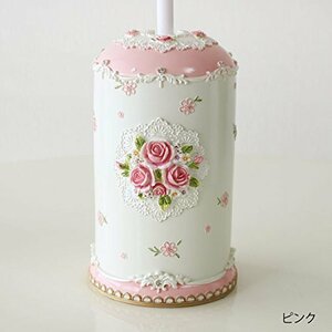  популярный товар! розовый пудра rose туалет щетка &amp; держатель 