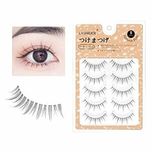 [ special price ] home .DIY nature . eyelashes extensions natural tei Lee make-up for 5 pair Idol) transparent axis handmade eyelashes extensions LASHIDO