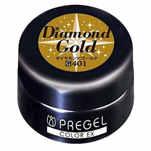 【お買い得品】 GEL カラーEX UV／LED対応 ダイヤモンドゴールドCE401 PRE カラージェル