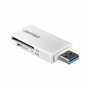 即決価格★ USB3．0 ホワイト ｍｉｃｒｏSD／SDカード専用カードリーダー BSCR27U3WH BUFFALO
