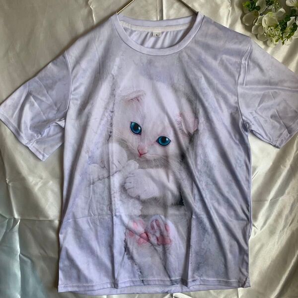 ♪♪♪人気の猫ちゃんプリントTシャツ♪♪♪オシャレ&かわいい☆
