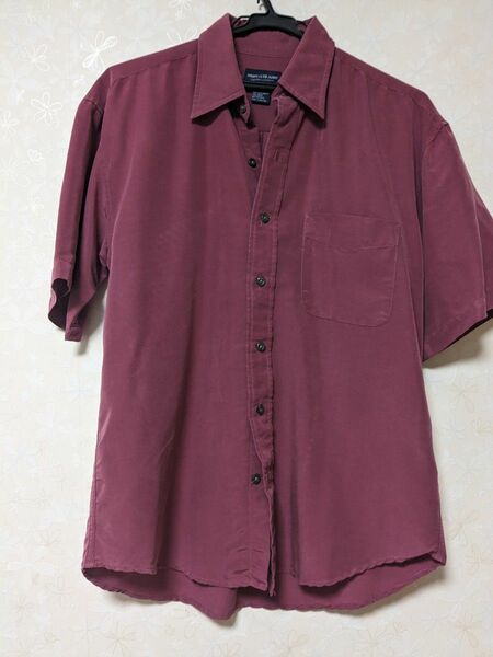 MEN'S CLUB JEANSシャツ　臙脂 M