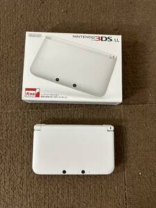 [ secondhand goods ]Nintendo Nintendo 3DS LL SPR-001 game machine body white instructions attaching electrification operation verification settled the first period . settled 
