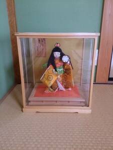 日本人形 アンティーク レトロ ガラスケース付 和風 着物 舞踊 鼓　美品 舞踊人形 ガラスケース付 置物 飾り 和風 インテリア 群馬