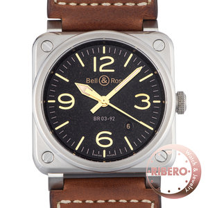 Bell&Ross bell & Roth BR03-92 Golden worn te-jiBR03-92-S