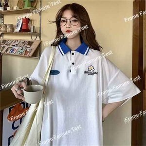 Tシャツ レディース ファッション 春夏 半袖 2XL ブラック