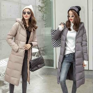  down jacket lady's down coat outer long height autumn winter easy large size equipped 5XL black 