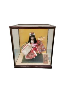 10710　日本人形 舞踊人形 京舞 ガラスケース USED品 現状品