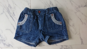 mayolaruMayoral Denim шорты укороченные брюки 6~9m 74cm нестандартный 140 иен отправка возможность 