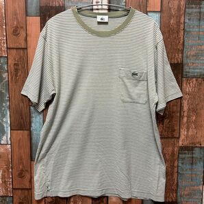 ラコステ LACOSTE Tシャツ カーキ×ホワイト サイズ:4 メンズ