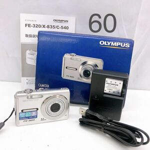 5AC083 OLYMPUS Olympus FE-320 compact digital camera simple operation verification settled present condition 