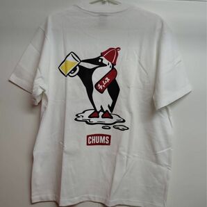 新品チャムス半袖TシャツメンズCHUMS×SAUVENIR/チャムス×サウベニア 別注 DRINKTee Mサイズホワイト白