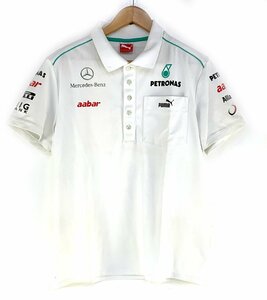 【中古品】 PETRONAS ペトロナス Mercedes Benz PUMA 半袖 ポロシャツ US Mサイズ〔3〕【ゆうパケ可】：