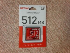 BUFFALO CompactFlash memory card RCF-X 512MB unused goods 